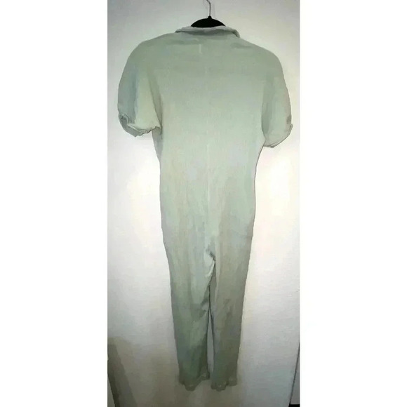 Womens Asos Sage Green Linen Jumpsuit - Picture 2 of 7